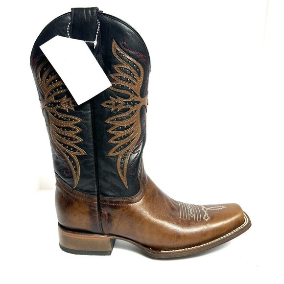Circle G Womens Embroidery Studs Western Boot Brown Size 12 M